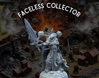 Faceless Collector - 3D Printed Mini - Immaterium God - Bases Included