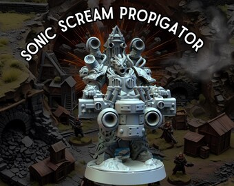 Sonic Scream Propigator - 3D Printed Mini - Immaterium God - Bases Included