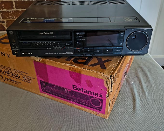 Sony Super Beta Hifi Betamax SL-HF900 VCR Stereo Vintage Video Cassette ...