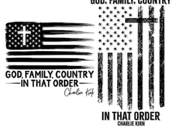 American Flag Cross SVG: God, Family, Country, 4th of July (Digital File)
