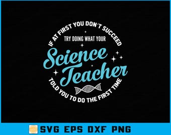 Funny Science Teacher SVG: Sarcastic Quote Cut File (Digital Download)