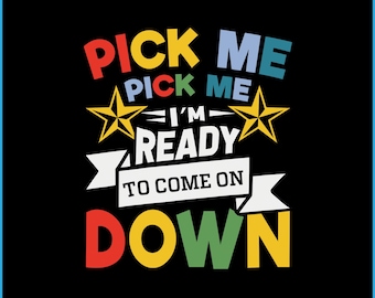 Game Show Phrase SVG, Enthusiastic Contestant Design (Digital File)
