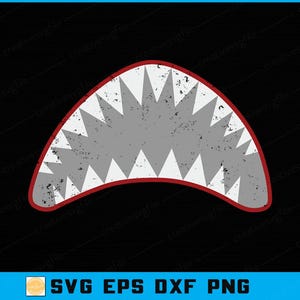 Archivo de corte digital SVG PNG de mandíbula de tiburón de niño tiburón