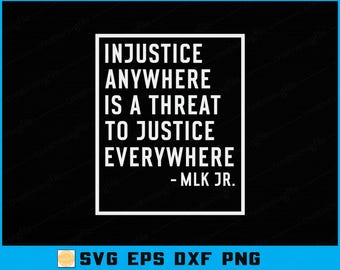 Social Justice Quote SVG: MLK, Equality Design (Digital Files)