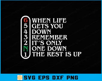 Biker Life Quote SVG: Motorcycle Gear Shift Design (Digital File)