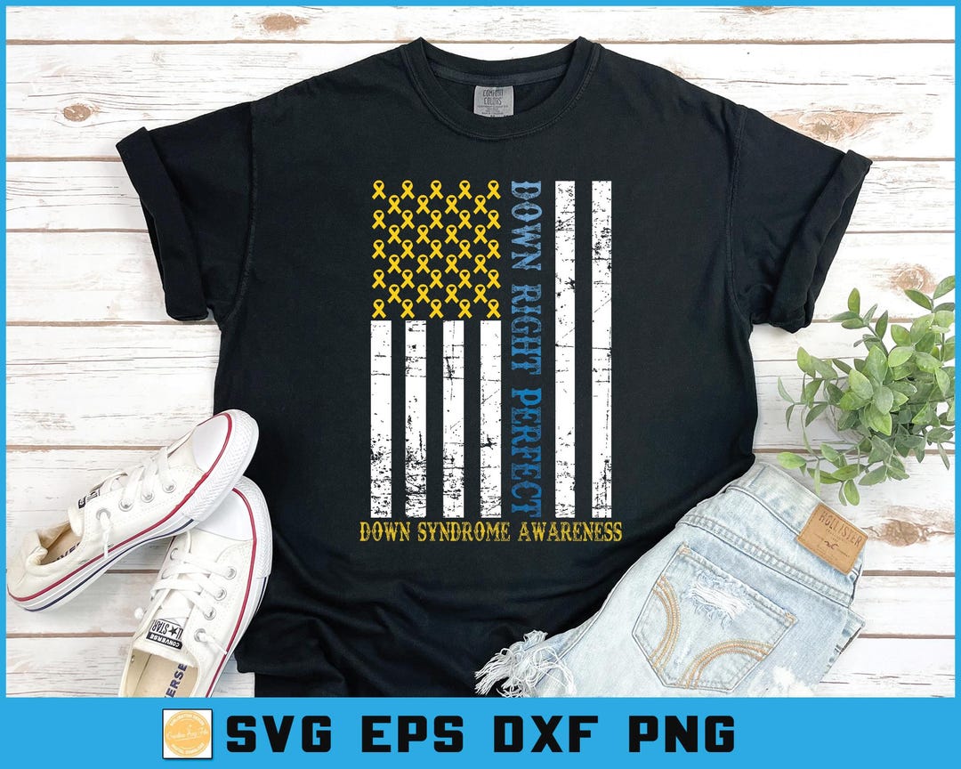 Down Syndrome Awareness SVG PNG | 'down Right Special' Design (digital ...