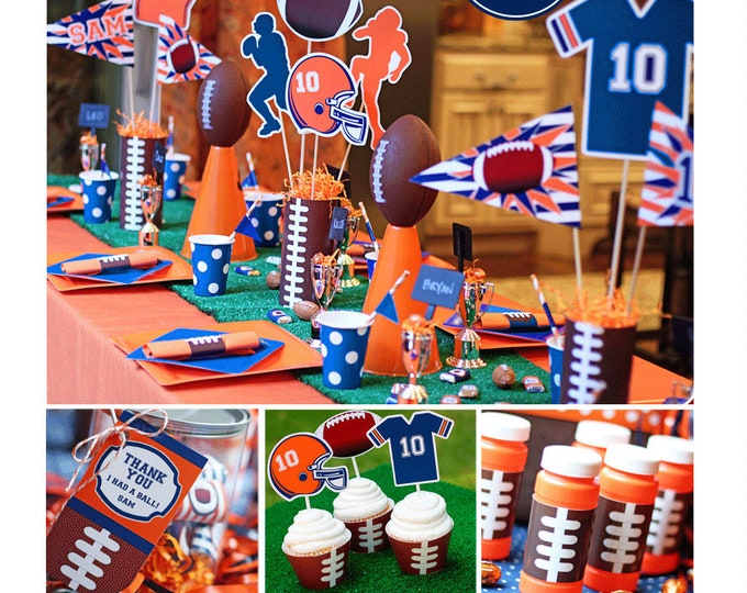 Football Party Decorations Football Birthday Printable | Etsy