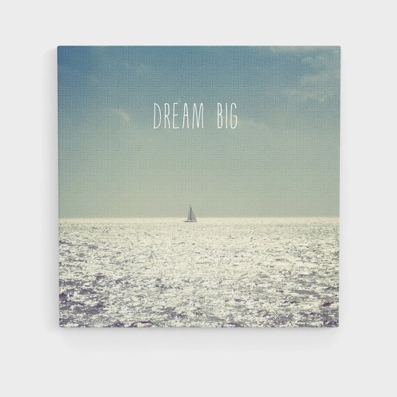 Canvas Dream Big xcm 7 8 Inches Etsy