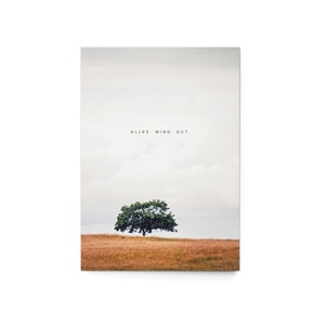 Carte postale « Tout ira bien » (lot de 3) - Paysage arbre moderne Stine Wiemann Photography