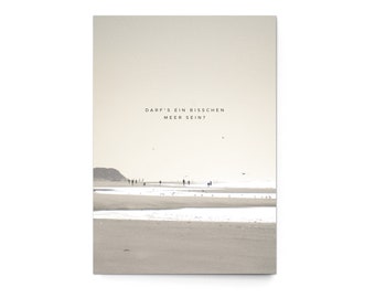 Postkarte "Darf's ein bisschen Meer sein?" (3er Set) - Landschaft Meer Strand modern Stine Wiemann Fotografie