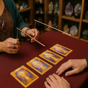 Clarté guidée - 17 questions répondues via des baguettes de sourcier divinatoires avec un médium psychique. Parfait pour chercher plus de contexte et des conseils