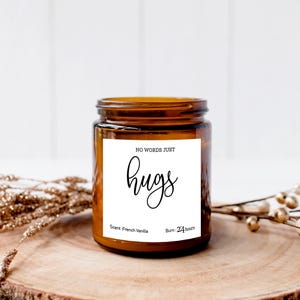 Hugs Soy Candle Gift Box: Thinking of You, Sympathy Gift