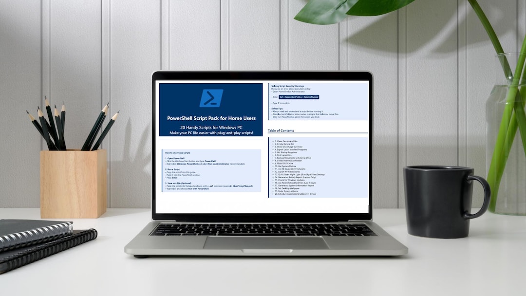 Powershell Script Pack for Home Users - Essential Automation Scripts ...