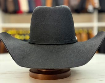 Vintage 1970's Black Resistol Las Vegas 4X Beaver Cowboy Western