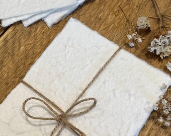 A6 Handmade Paper, 5 Sheets Of Handmade Paper, Junk Journaling, Scrap Booking Supplies, Card Making, Craft Supplies, Paper
