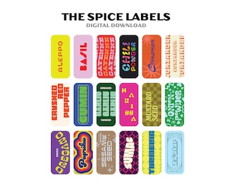 Las etiquetas de las especias