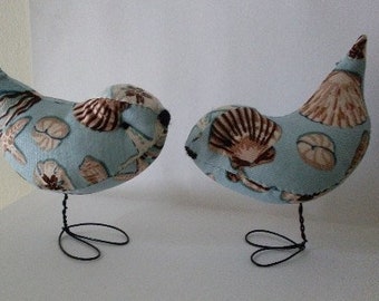 Love Birds Ocean Ornaments/  Cake Topper Rue23paris Love Birds Ocean Topper / Ornaments