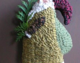 Patrón PDF de alfombra de ganchillo de Papá Noel Rue23paris