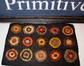 Hooked Rug Penny Rug Rue23paris Hooked Penny Rug