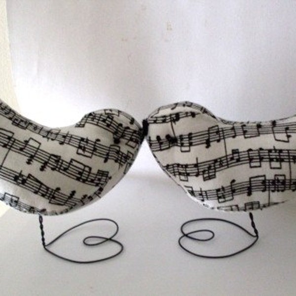 Music Bird Ornaments or Cake Toppers Rue23paris Music Bird Ornament