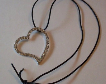 Rhinestone Heart Necklace Rue23paris Rhinestone Heart Necklace