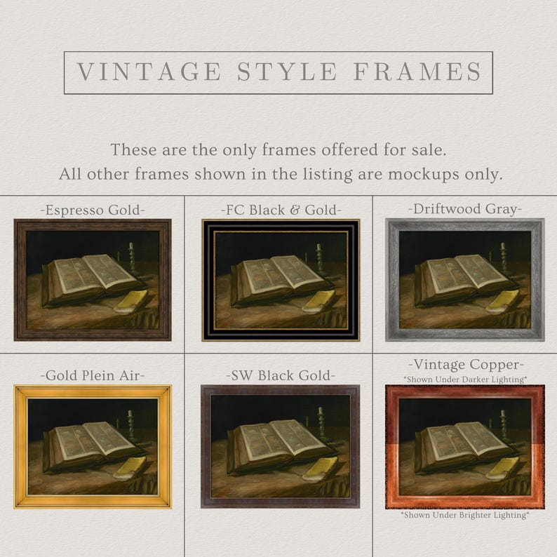 Vintage Bible Still Life Painting | Antique Religious Wall Decor | Rustic Spiritual Artwork | Mailed Print image 11