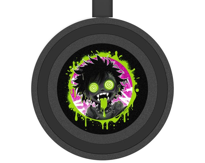 Spooky Gothic Wireless Charger - Fast Qi Charging Pad Gift