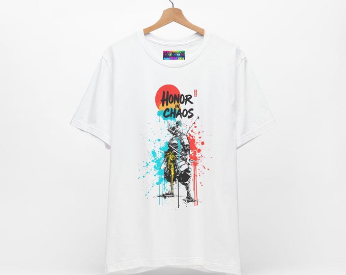 Samurai Graffiti T-Shirt: Urban Streetwear Art Tee