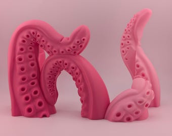 Pink Gradient Tentacle Dock – 3D Printed Stand for Nintendo Switch & Switch OLED