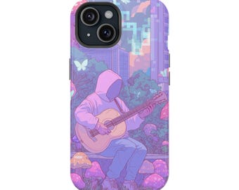 Enchanted Guitarist Phone Case - Magnetic Guitarist Art iPhone Cover