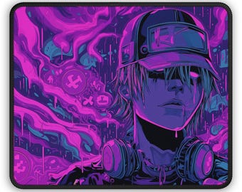 Neon Nexus - Cyberpunk Non-Slip Gaming Mouse Pad