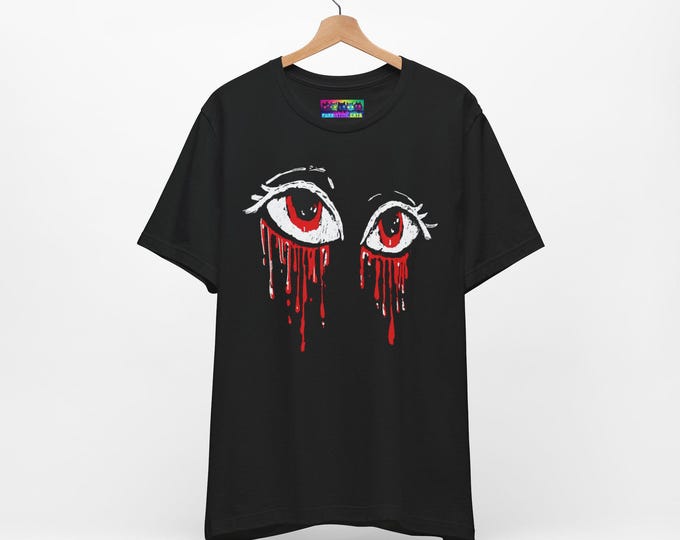 Bleeding Eyes Horror Anime Shirt: Unisex Graphic Tee