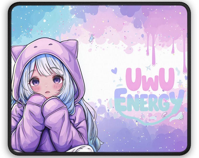 UWU Energy - Cute Anime Non-Slip Gamin Mouse Pad