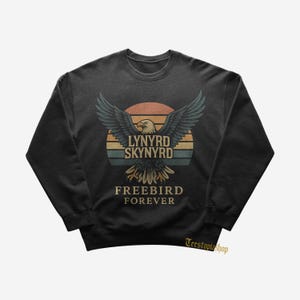 Lynyrd Skynyrd Sweatshirt - Free Bird - Simple Man - Lynyrd Skynyrd Merch - Unisex Rock Sweatshirt - Premium Music Apparel