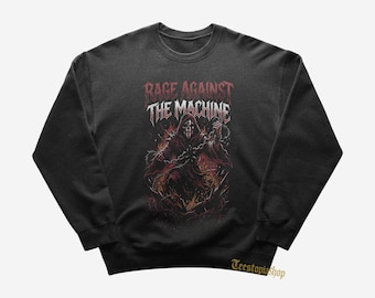Rage Against The Machine Sweatshirt - Metal Music Hoodie - Killing In The Name - Bombtrack - Rage Against The Machine Merch - Rock Clothing