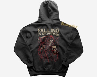 Falling In Reverse Hoodie - Ich bin kein Vampir - Beliebtes Monster - Falling In Reverse Merch - Geschenk für Rock Liebhaber - Premium Musik Bekleidung