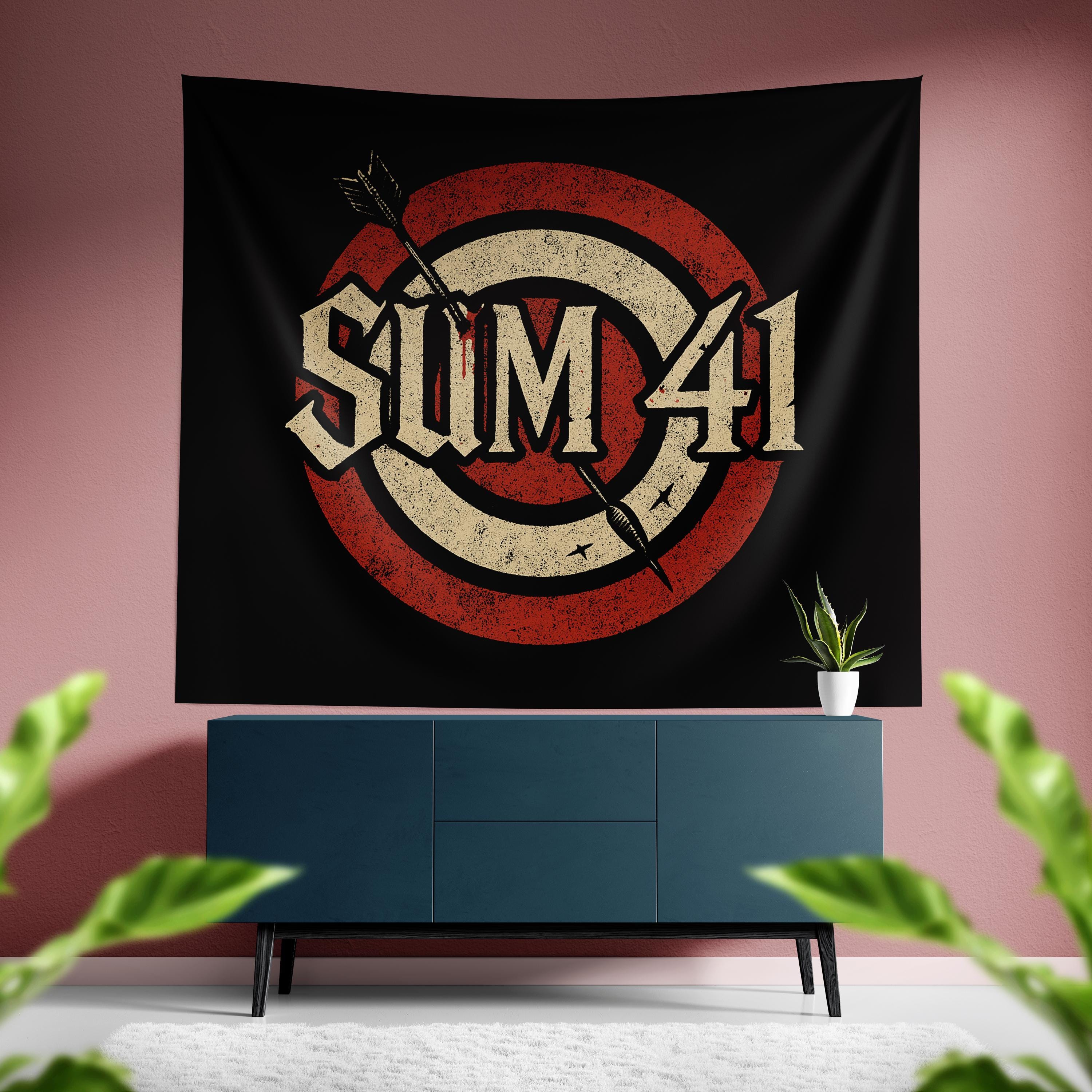 Sum 41 Wall Tapestry, Sum 41 Poster, Rock Band Wall Hanging