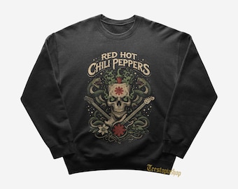 Red Hot Chili Peppers Sweatshirt - Rock Music Hoodie - Californication - Cant Stop - Red Hot Chili Peppers Merch - Unisex Rocker Clothing