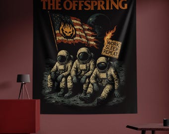 Wandtapijt The Offspring, Poster The Offspring, Muurhanger rockband, Decor muziekkamer