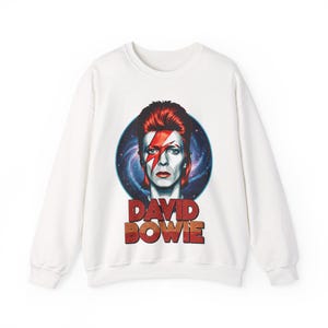 David Bowie Sweatshirt - Glam Rock Sweatshirt  - David Bowie Ziggy Stardust Sweatshirt - David Bowie Aladdin Sane - David Bowie Merch