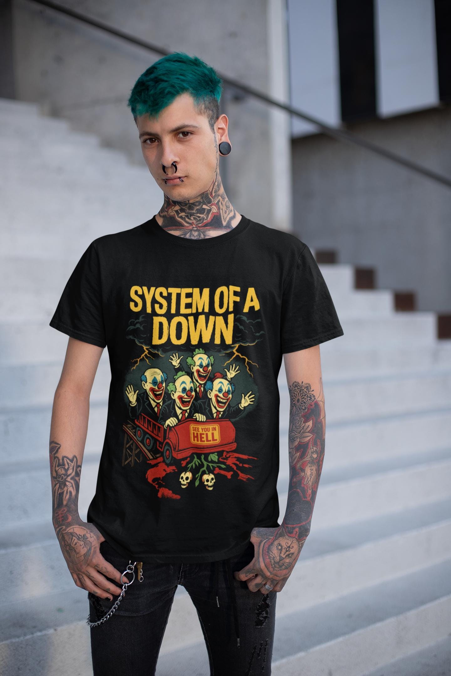 System of A Down T-shirt - Metal Music Shirt - Toxicity - SOAD