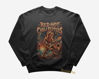 Red Hot Chili Peppers Sweatshirt - Rock Music Hoodie - Californication - Scar Tissue - Red Hot Chili Peppers Merch - Unisex Rocker Clothing