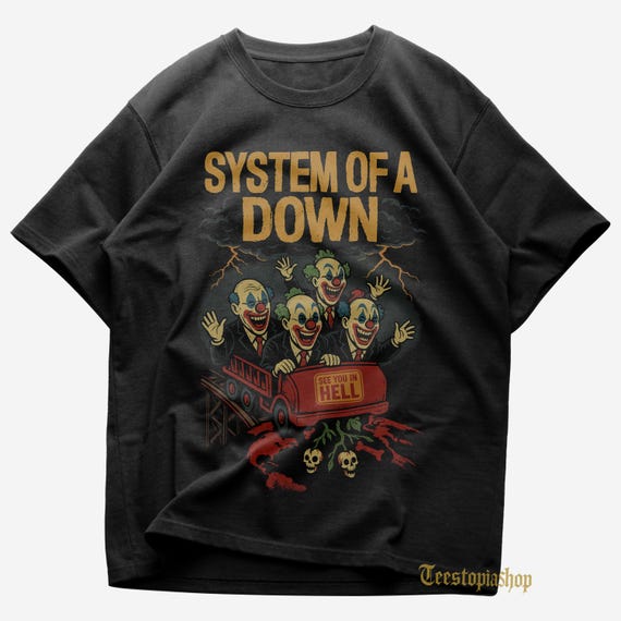 System of A Down T-shirt - Metal Music Shirt - Toxicity - SOAD