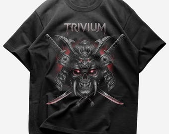 Mens Vintage Y2K Black TRIVIUM Ascendancy Short Sleeved T-shirt