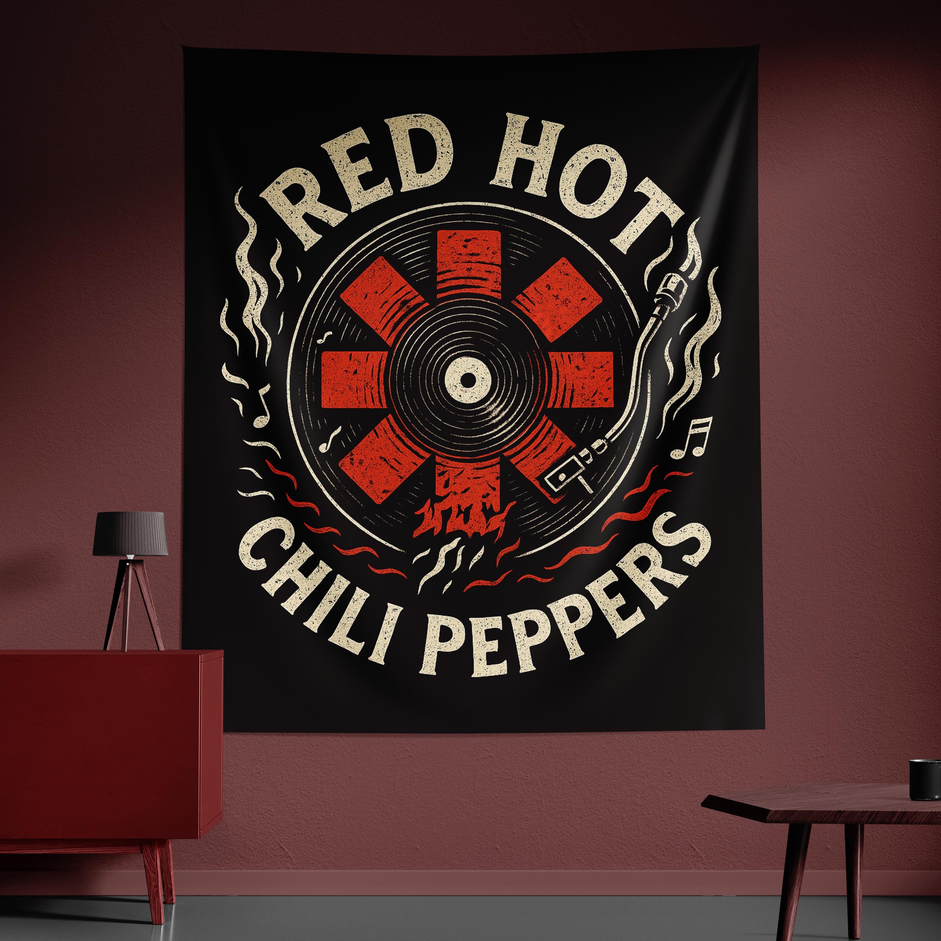 Red hot chili peppers poster - Etsy 日本