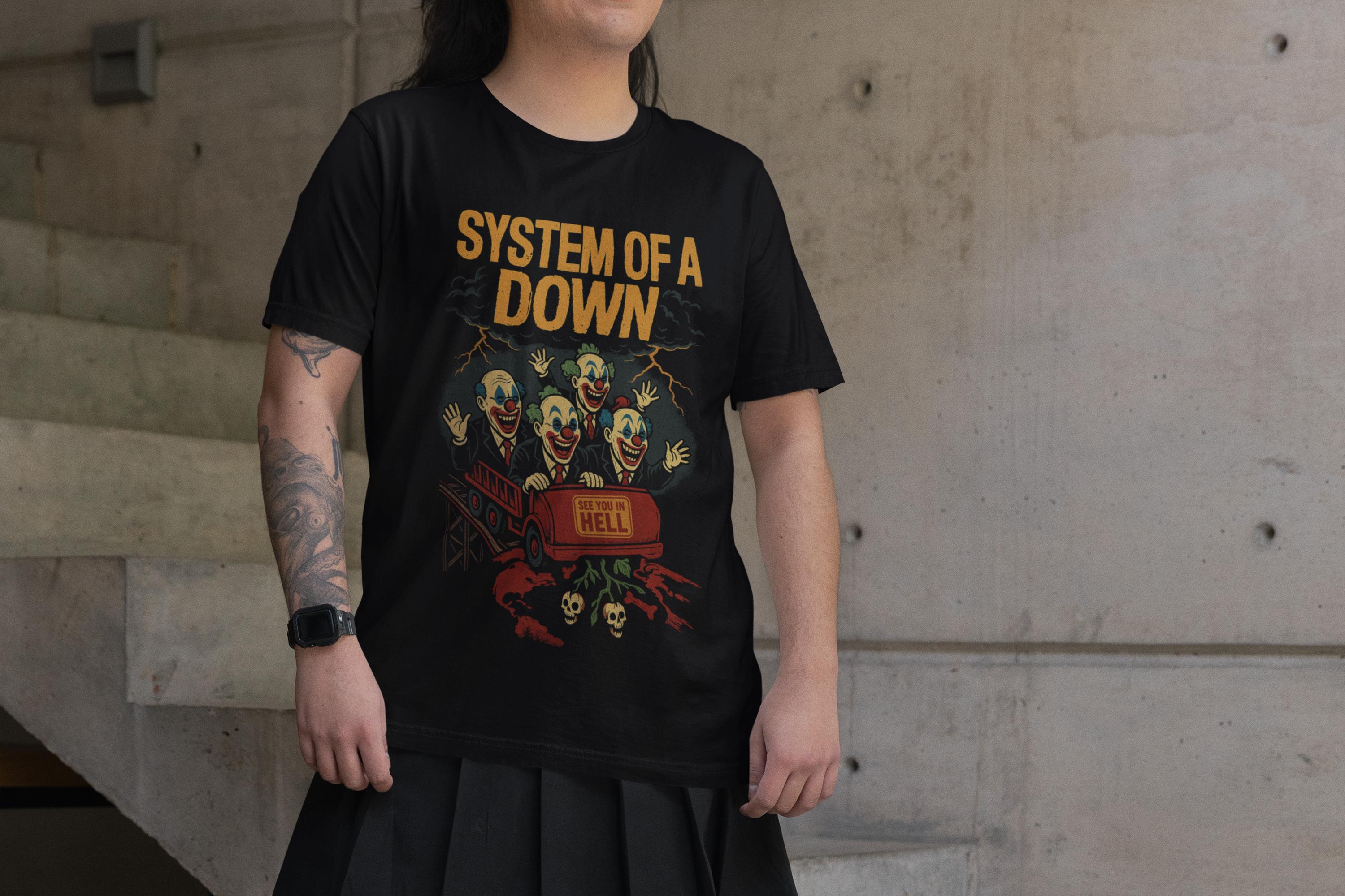 System of A Down T-shirt - Metal Music Shirt - Toxicity - SOAD