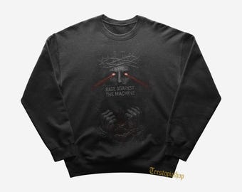 Rage Against the Machine Sweatshirt | Rock Music Hoodie | Bombtrack | Killing In The Name | Rage Against Machine Merch | Cotton Sweatshirt