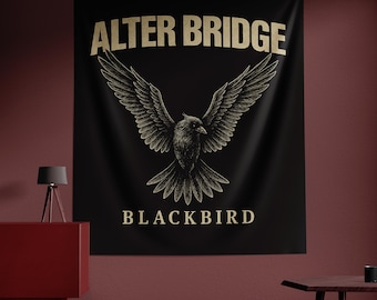 Alter Bridge Wall Tapestry, Alter Bridge Poster, Rock Band Wall Hanging, Musical Room Decor, Gothic Wall Art, Aesthetic Wall Tapestry