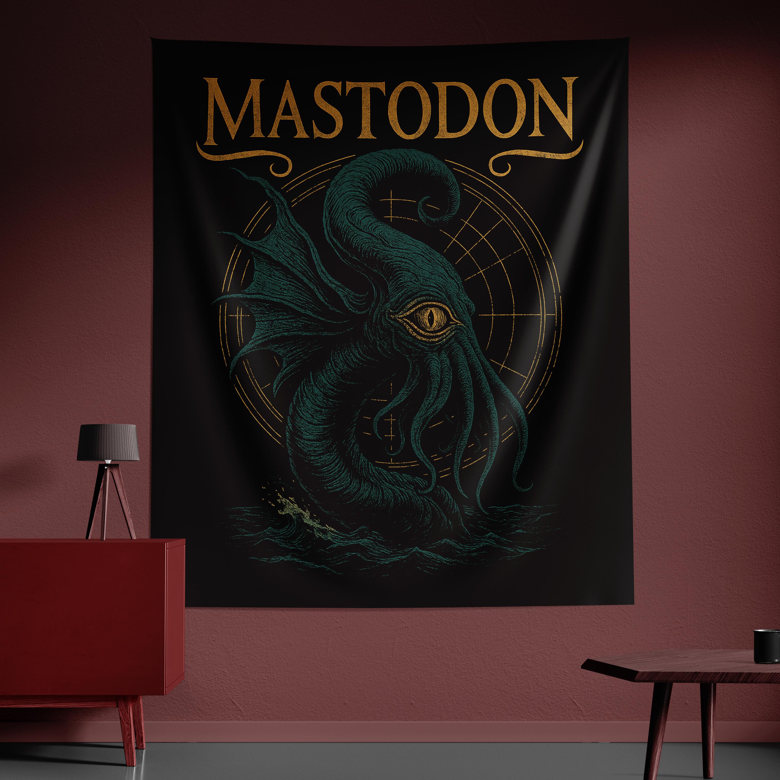 Mastodon Wall Tapestry, Mastodon Poster, Rock Band Wall Hanging ...
