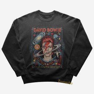 David Bowie Sweatshirt - Rock Music Sweatshirt - Aladdin Sane Sweatshirt - David Bowie Heroes - David Bowie Merch - Unisex Rock Apparel